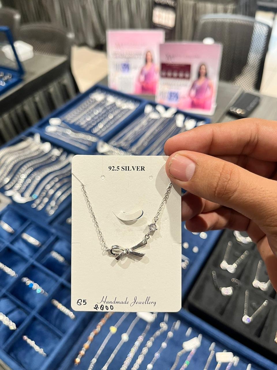 Silver Girls Chain Pendant - 925 Silver - Mittal Jewellers