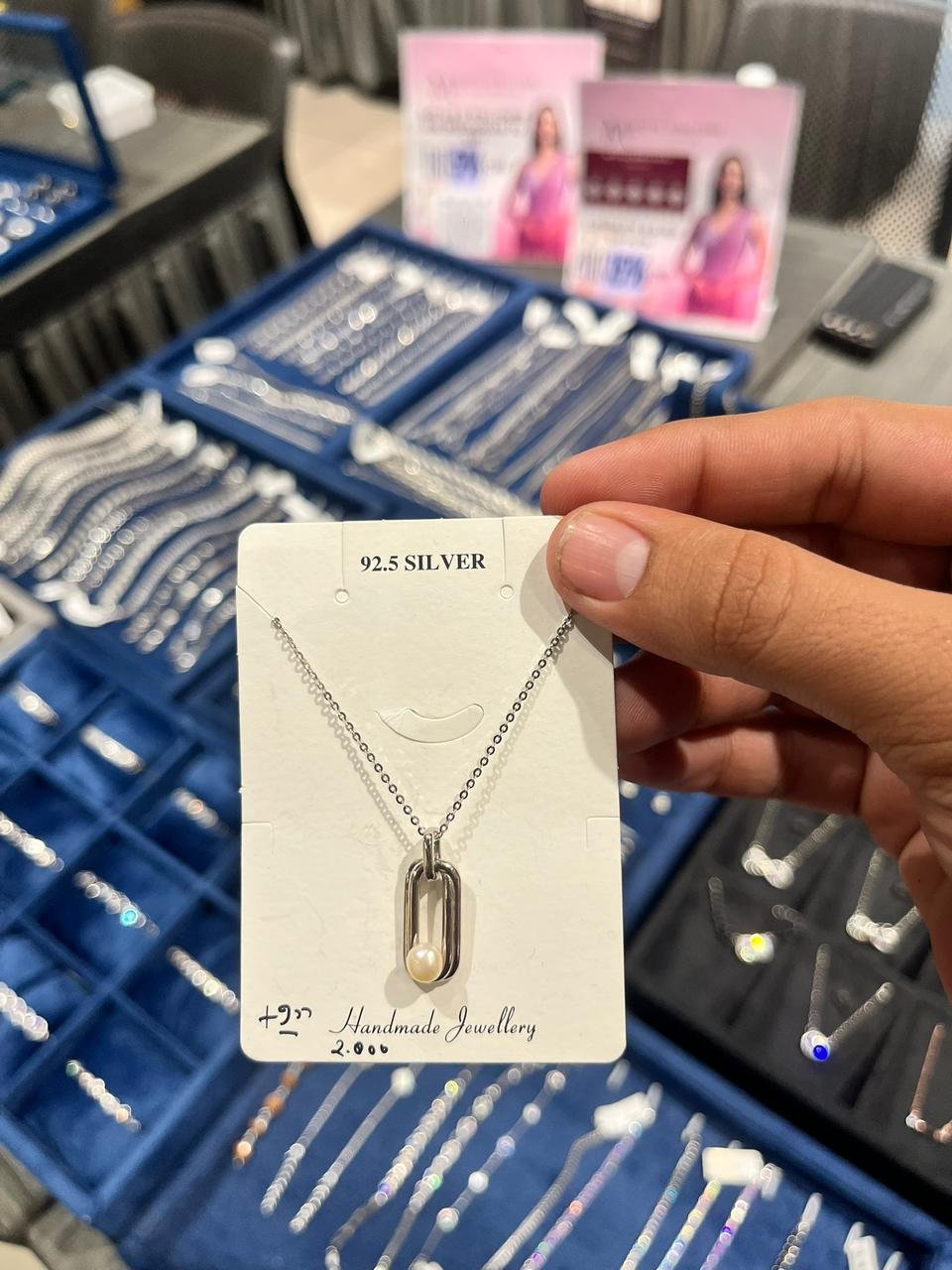 Silver Girls Chain Pendant - 925 Silver - Mittal Jewellers