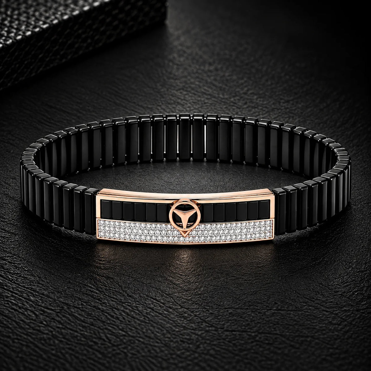 Royal Rolex Rose Gold Sterling Silver Bracelet