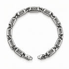 Trefoil Link Sterling Silver Bracelet