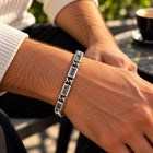 Trefoil Link Sterling Silver Bracelet