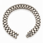 Rectangular Panel Sterling Silver Bracelet