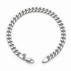 Sleek Cuban Curb Sterling Silver Bracelet