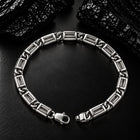 Cadence Geometric Link 925 Sterling Silver Bracelet