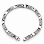 Greek Key Link Sterling Silver Bracelet