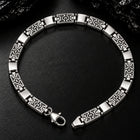 Greek Key Link Sterling Silver Bracelet