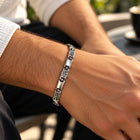 Forge Geometric Link 925 Sterling Silver Bracelet