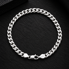 Curb Link Sterling Silver Bracelet