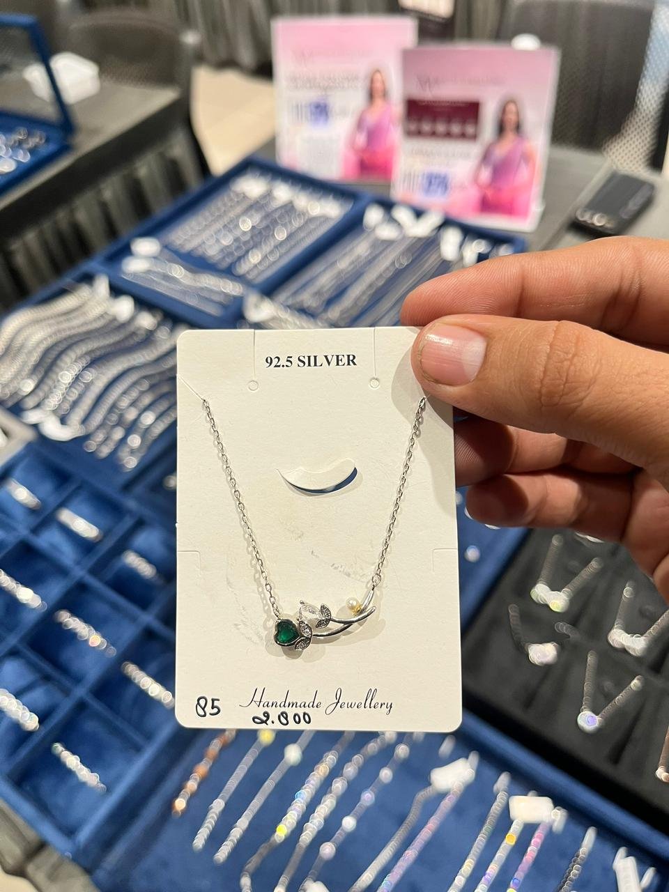 Silver Girls Chain Pendant - 925 Silver - Mittal Jewellers