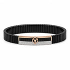 Royal Rolex Rose Gold Sterling Silver Bracelet