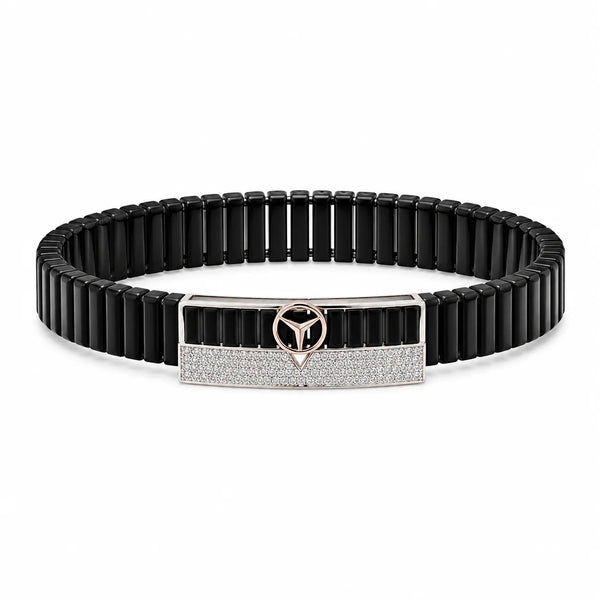 NOIR Stretch Sterling Silver Bracelet