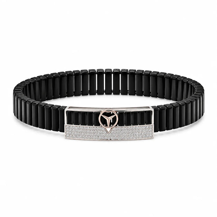 NOIR Stretch Sterling Silver Bracelet