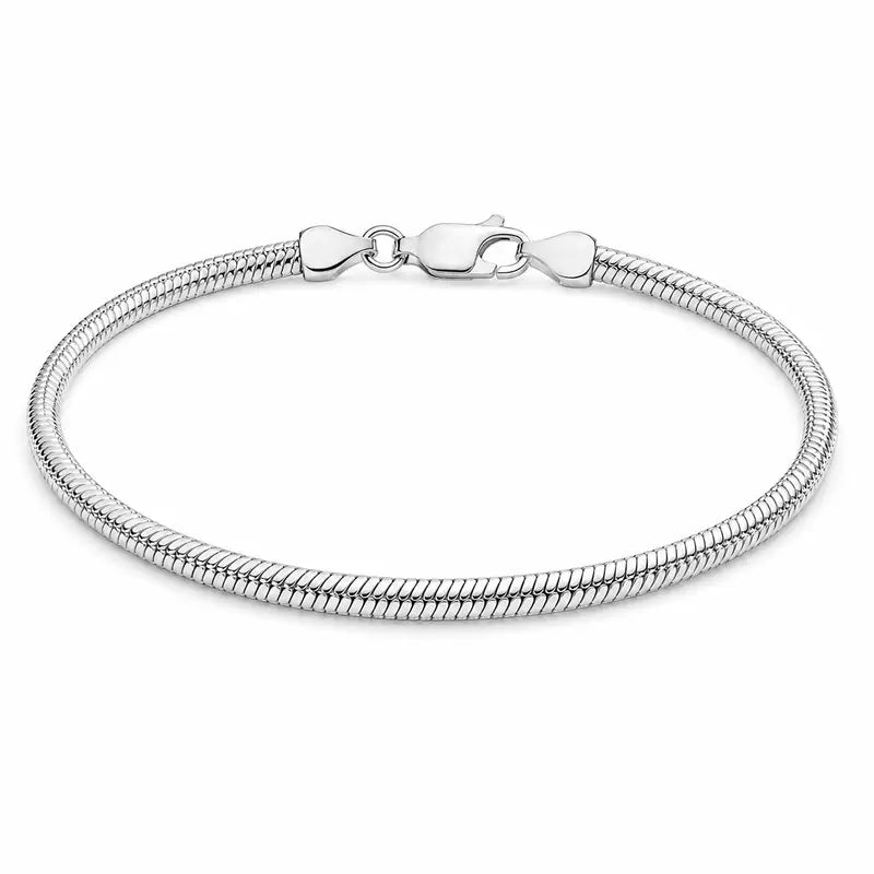 Italian Snake Chain Sterling Silver Bracelet