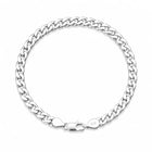 Curb Link Sterling Silver Bracelet