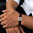 Om Radiance Mesh Sterling Silver Bracelet