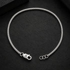 92.5 Sterling Silver Box Chain Bracelet