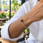 Rudraksha Sterling Silver Bracelet