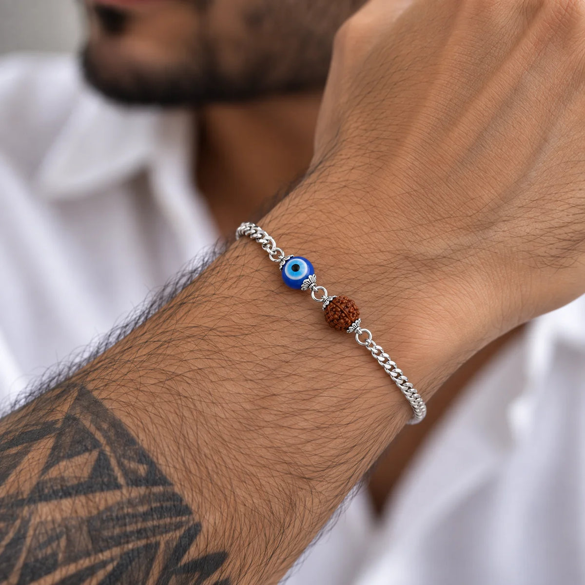 Rudra Drisht Sterling Silver Bracelet