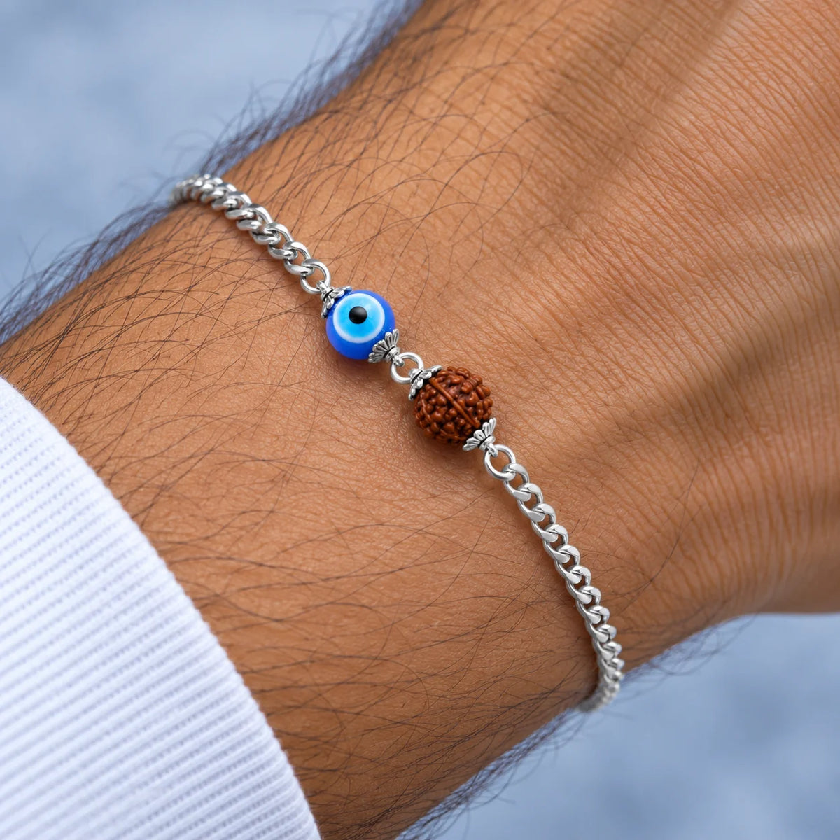 Rudra Drisht Sterling Silver Bracelet