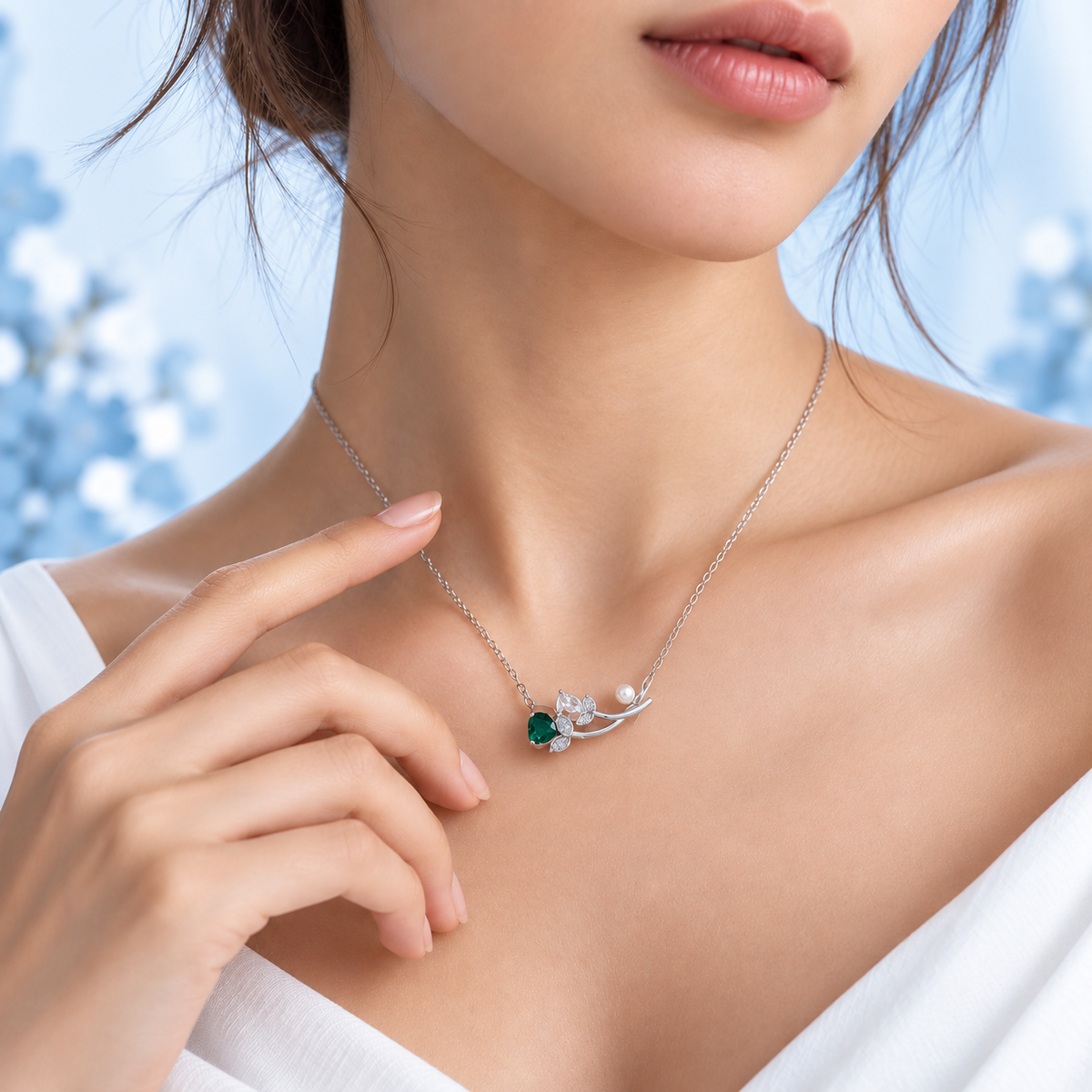 Silver Girls Chain Pendant - 925 Silver - Mittal Jewellers